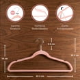 thumbnail image 2 of MAGMALIFE 50 Ganchos para Ropa de Terciopelo, Gancho Plateado Giratorio de 360 Grados, Adecuado para Todo Tipo de Ropa, Antideslizante, 2 of 5