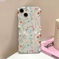 thumbnail image 3 of Funda de teléfono con flores para iPhone 16 Pro, funda trasera de piel sedosa delgada translúcida para iPhone 15 13 11 12 14 Pro Max 13 Mini 16 Plus, 3 of 5