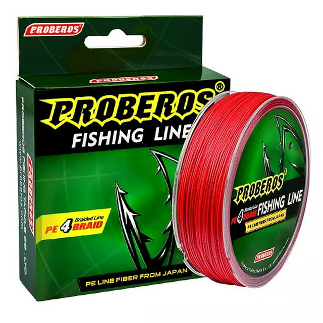 Bingirl 1 Rouleau 100 m Fil de Pêche 4 Brins 0,4#-10# Multicolore 6-100 Lb Super Résistant Sans Élasticité Fil Tressé Pe