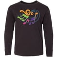 thumbnail image 3 of Inktastic Music Notes Musical Long Sleeve Youth T-Shirt, 3 of 5