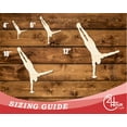 thumbnail image 3 of Unfinished Wood Gymnast Hand Stand Shape 20" / 3/4", 3 of 3