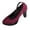 Wine, variant on Ankle Strap Platform Heels For Women Closed Toe Adjustable Comfortable Dressy Evening Footwear