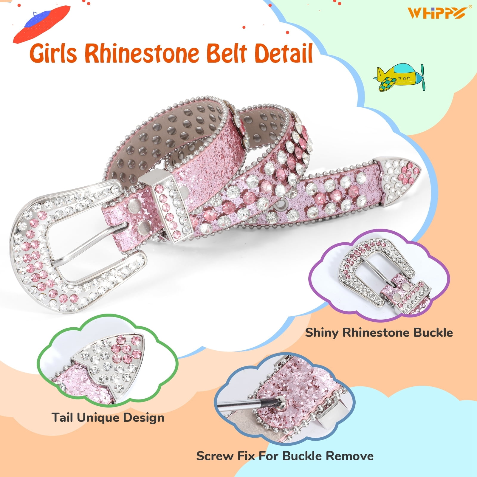 小物 WESTRIDE rhinestone PEANUTS STUDSBELT 32 WESTRIDE Rhinestone PEANUTS STUDS BELT 32