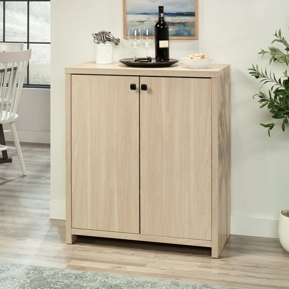 Mainstays Westley Bar Cabinet, Spring Pine Finish