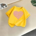 thumbnail image 2 of T-Shirts Graphiques à Manches Courtes pour Filles Tout-Petits, T-Shirts à Col Rond pour Enfants, Vêtements pour Fille, 2 of 5