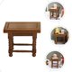 thumbnail image 5 of Accesorios para casas de muñecas, herramientas en miniatura para exteriores, decoración del hogar, muebles de dormitorio, modelos de micropaisajes, mesa de centro de simulación pequeña de madera, 5 of 6