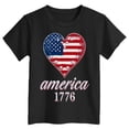 thumbnail image 5 of mgoYE 250th US Shirt 250 Year Birthday Independence Shirts for Boys Girls United States 250 Years Since 1776 2026 V Neck Tshirt 250th American Anniversary Girls Tee(Black,9-10 Years), 5 of 5