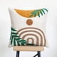 thumbnail image 4 of Funda de almohada SSuperp Diseño de hojas geométricas medievales 18 x 18 pulgadas estilo 1, 4 of 5