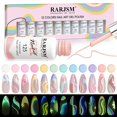 thumbnail image 1 of Delineador en gel para decoración de uñas Glow in The Dark RARJSM, 12 colores, 5 ml, 1 of 7