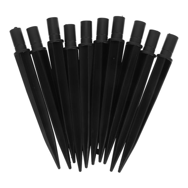 10 piezas de estacas para lámparas de jardín, accesorios de plástico para luces solares, estacas de repuesto para bastones de caramelo