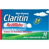 Claritin RediTabs 24 Hour Non-Drowsy Allergy Medicine, Loratadine Antihistamine Tablets, 10 Ct