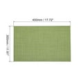 thumbnail image 2 of Unique Bargains Napperons 450x300mm Lot de 4 PVC Lavables Tissés Vert Gazon, 2 of 6