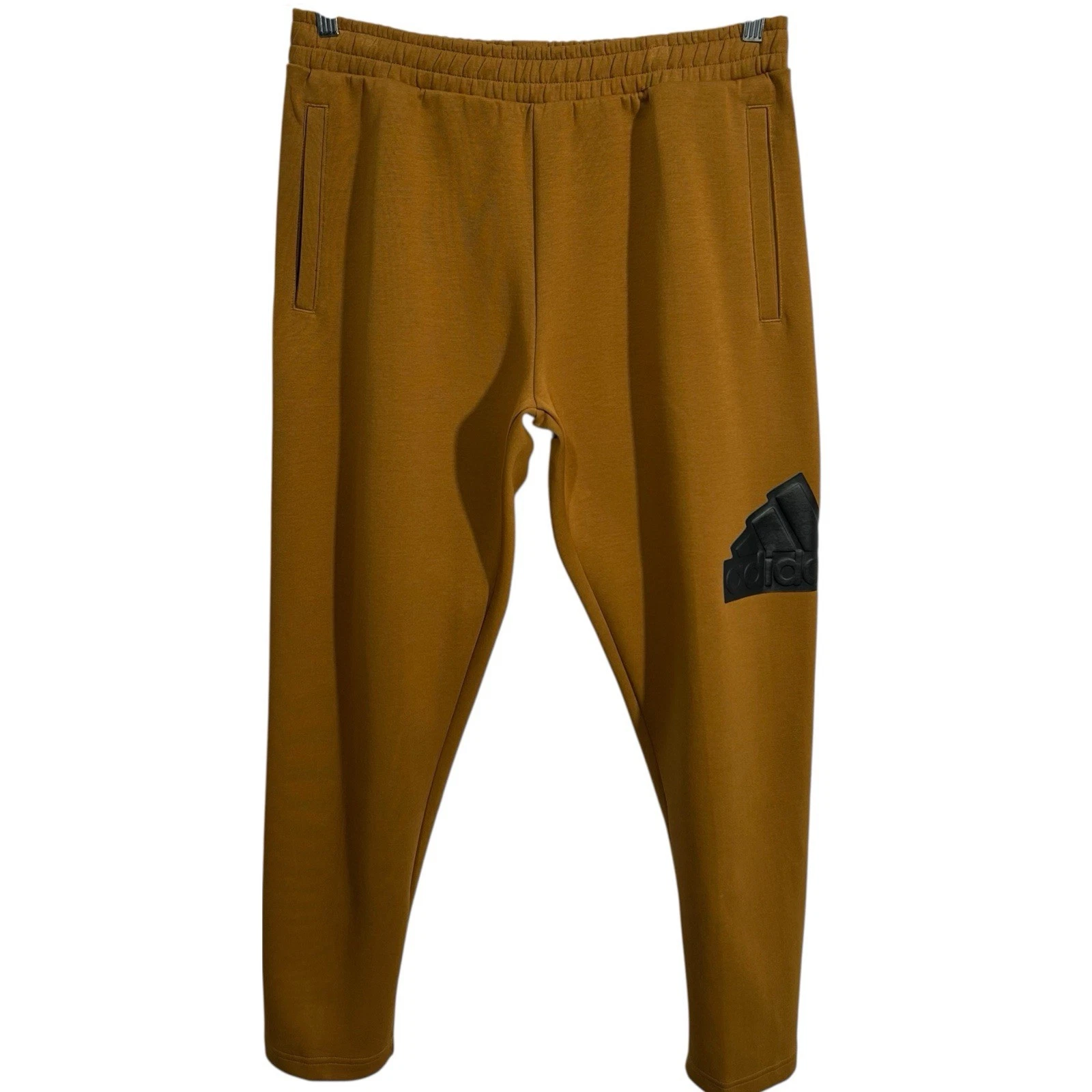 Adidas Mens Future Icons Badge Sport Athletic Pants Size L (33x30") Brown-Black
