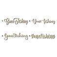 thumbnail image 1 of Gone Fishing Sign Unfinished Wood Cutout Home Decor DIY Option 4- 42" Wide / 1/2", 1 of 3