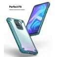 thumbnail image 4 of Ringke Fusion-X Case Compatible with Xiaomi Redmi Note 9, Transparent Hard Back Shockproof Advanced Bumper Cover - Turquoise Green, 4 of 9