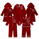 thumbnail image 2 of Pijamas de calidad para niños, conjunto de pijamas navideños de terciopelo, ropa de vacaciones de invierno para bebés y niñas, agregue su nombre de texto, ropa de dormir, 2 of 4