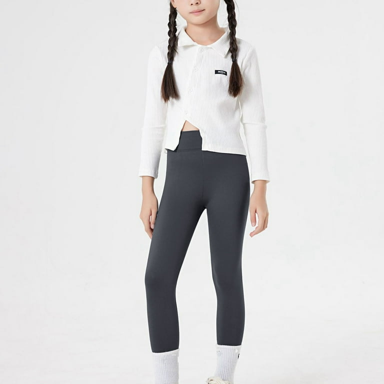Caqnni Cute Shiny Girls Leggings for Gymnastics and Dance