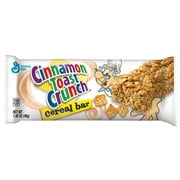Angle View: General Mills Cinnamon Toast Crunch Cereal Bar 1.42 Oz pack of 24