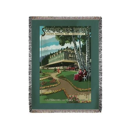 Sol Duc Hot Springs Hotel, Olympic National Park, Washington - Lantern Press Poster (60x80 Woven Chenille Yarn