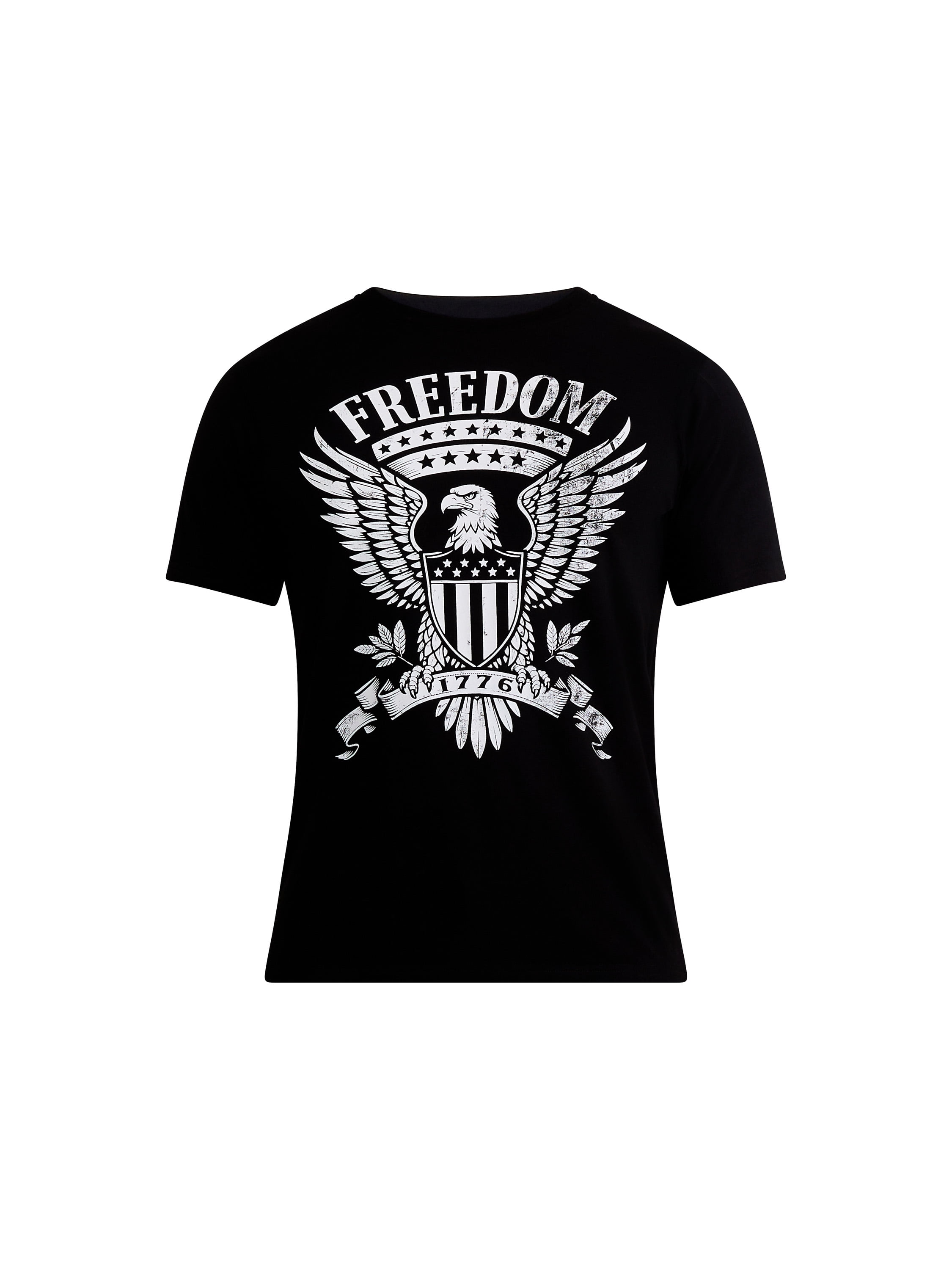 Men’s and Big Men's 4th of July USA Freedom Eagle Americana Graphic Tee Shirt by Way to Celebrate, Sizes XS-3XLT