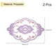 thumbnail image 2 of Uxcell 2Pack 12x17-in Retro Lace Placemat Oval French Crochet Doilies Coasters Morado Oscuro, 2 of 7