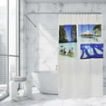 thumbnail image 2 of Extra Long Shower Curtain Polyester Beach 79"L x 71"W, 2 of 5