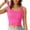 Hot Pink, variant on YAYUBA Sleeveless Tops for Women A Fashionable And Casual Women's Ruffled Sleeveless Breathable Vest Top Cute Trendy Going Out Tops
