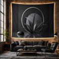 thumbnail image 6 of Monochromatic Botanical with Arrangement Main Pointed, Nostalgic Vintage for Botanical Art Lovers, Wall Decor, Mother'S Day Gift, Tapestry Wall Hanging for Dorm and Living Room, 6 of 7