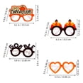 thumbnail image 4 of 1 Set 12 Pcs Autumn Thanksgiving Turkey Pumpkin Paper Glasses Adult Photo Props, 4 of 9