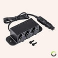 thumbnail image 7 of Online LED Store Automotive DC Power Outlet Extension [Heavy Duty] [12V-24V] [10 Amp] [In-Line Fuse] [Plug-N-Play] Car Triple Socket Cigarette Lighter Plug Switch Box, 7 of 7
