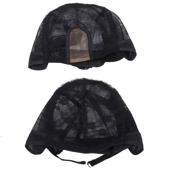 2pcs Elastic Wig Cap Portable Breathable Mesh Wig Hair Lace Net Hat Hairdressing Accessories for Women Men Adult