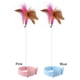 thumbnail image 3 of Kuymtek Juguete Entrenamiento Gato Silicona Collar Plumas para Gatito Suministros para (rosa), 3 of 6