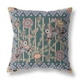thumbnail image 5 of Amrita Sen Designs  26 x 26 in. Pond Peacock Broadcloth Indoor & Outdoor Zippered Pillow - Multi Color, 5 of 5