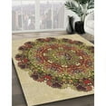 thumbnail image 3 of Ahgly Company Machine Washable Indoor Rectangle Transitional Yellow Area Rugs, 3' x 5', 3 of 7