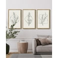 thumbnail image 5 of 16x24in Natural Framed Flower Wall Art Vintage Floral Minimalist Wall Hanging Decor for Office Dining Room Hallway Bohemain Botanical Prints Artwork, 5 of 7