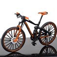 thumbnail image 4 of 1:10 Mini Racing Bicycle Mountain model bike mini Finger Bike Toys Model Decoration Crafts Orange, 4 of 8