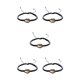 thumbnail image 2 of Sonducket 1 Juego de pulseras trenzadas, de concha, accesorio de moda, accesorios de mujer para el Día de San Valentín para el vestido diario, Oro negro 5piezas Sonducket CBP251279, 2 of 6