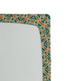 thumbnail image 2 of Ambesonne Flower Fitted Sheet, Conceptual Plants, Twin XL Size, Petrol Blue Orange, 2 of 2