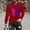 Red, variant on Royisotas Mens T Shirts Long Sleeve Loose Fit Graphic Tops Big and Tall Casual Fashion Pullover Crewneck Shirts for Men