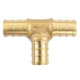 thumbnail image 4 of 1/2 inch T PEX Tee & 90 Degree Elbow & Straight Coupling 1/2" (pack of 12) Lead Free Brass Barb Crimp Pipe Fitting/Fittings, 4 of 11