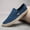 Blue, variant on Men's Sports Shoes Canvas Shoes Men's Low-Top Slip-On Student Sneakers Chinese Style Linen Lazy Men's Shoes