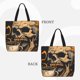 thumbnail image 2 of Balery Grim Coffee Skull Bolsa de Mano para Mujeres con Cremallera, Bolsa de Gimnasio con Compartimentos, Bolsa para Laptop, Bolsa para Trabajo, 2 of 7