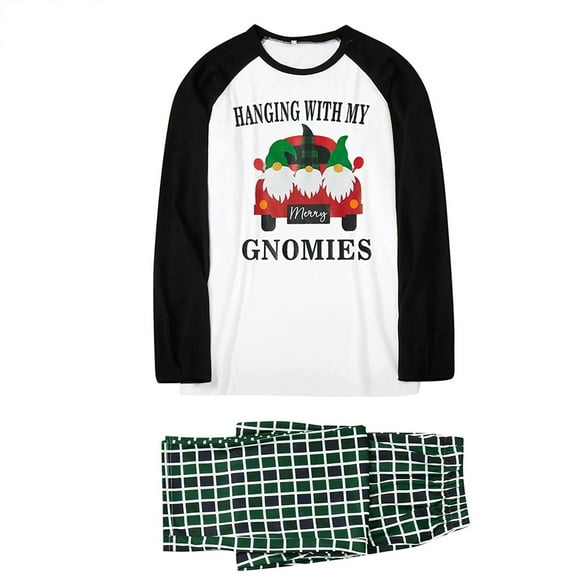 Azrian Christmas Womens Mommy Print Top Pants Xmas Family Matching Pajamas Set