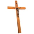 thumbnail image 2 of Religious Wooden Crucifix Statue Catholic Figurine Wall Hanging Sculpture Chapel Decoration Collective, 2 of 8