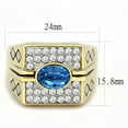 thumbnail image 2 of Gold Rings for Men Stainless Steel TK752 Two-Tone with Top Grade Crystal in Montana, 2 of 4