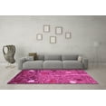 thumbnail image 3 of Ahgly Company Indoor Rectangle Abstract Pink Modern Area Rugs, 2' x 5', 3 of 4