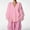 Pink, variant on Simua 2024 Fashion Women's Open Front Button Knit Cardigans Long Sleeve Lazy Loose Sweaters Outerwear Coats