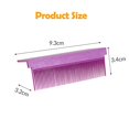 thumbnail image 5 of 2Pcs Women DIY Combs Accessories Fit Hair Straightening Flat Iron Professional or Home Use Compact Hair Styling Tool Convenient Washable V Type, Black and Violet, 5 of 13