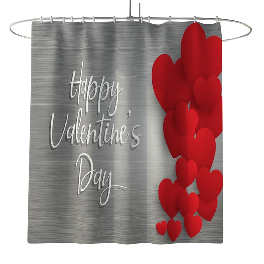 Snorda Valentine S Day Love Print Toilet Bathroom Mat And Shower