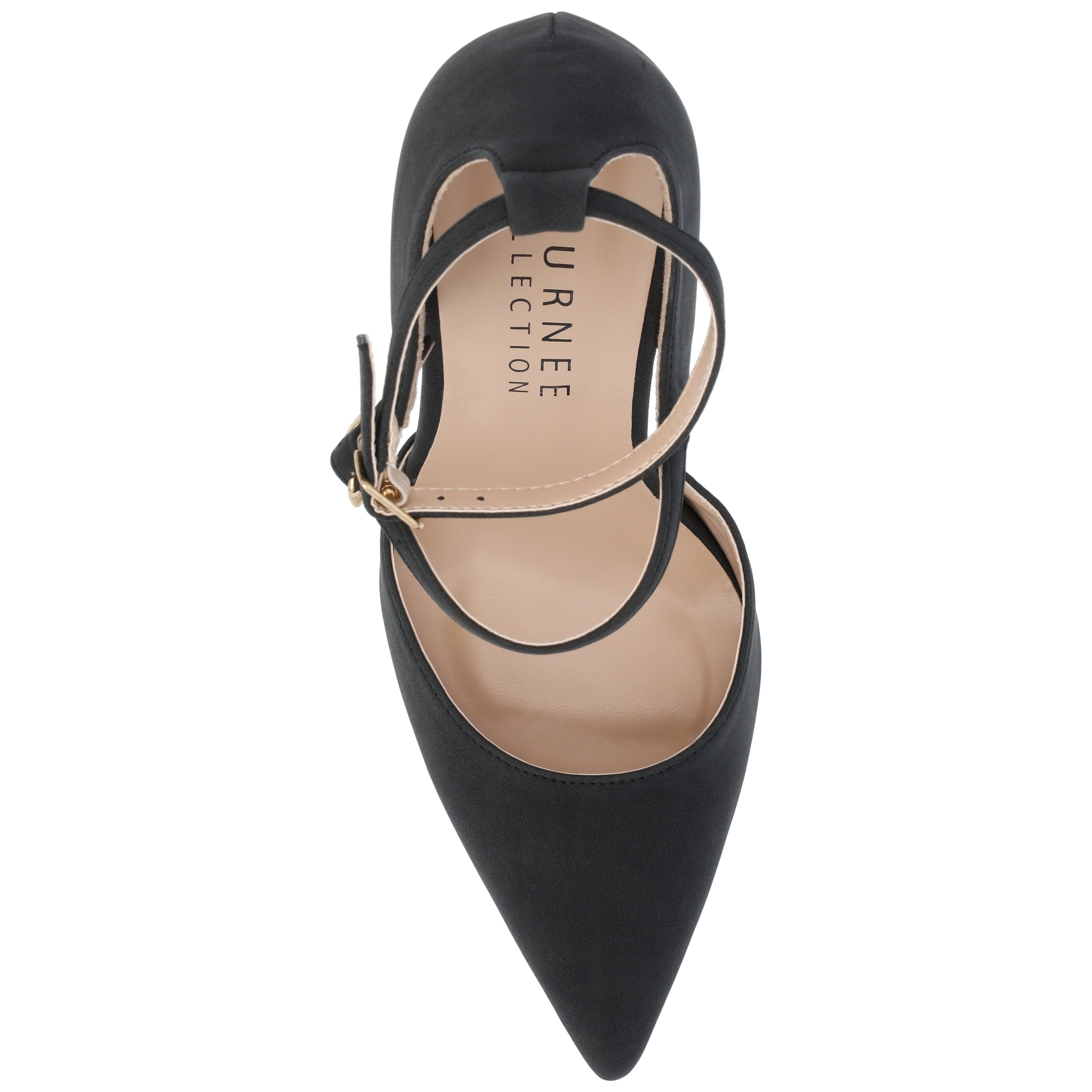 Journee Womens Lilyann Multi Strap Stiletto Pointed Toe Pumps